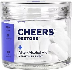Improved 1~2 Bottles Cheers Restore Supplement w/ DHM + L-Cysteine – After-Alcoh