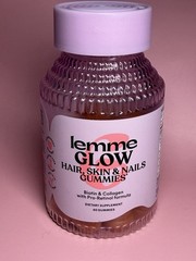 Lemme Glow Collagen Gummies for Thick Hair, Strong Nails & Healthy Skin 60ct