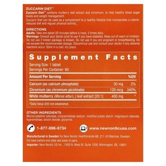 New Nordic US Inc Zuccarin Diet 60 Tablets Dairy-Free, Gluten-Free, Vegan