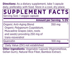Organic Resveratrol 250mg + Quercetin – Cardiovascular Support, Antioxidant, Veg