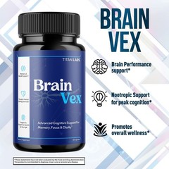 (5 Pack) BrainVex Nootropic All Natural Brain Supplement Brain Vex 300 Capsules