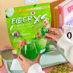 MIKEO Fiber XS Green Apple 30 Sachets Prebiotic + PR0biotic Sugar Free Detox