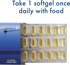 , Unocardio 1000 Fish Oil, 1300 Mg of Pure Triglyceride Fish Oil with Omega-3 (1