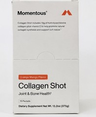 Momentous Collagen Shot Supplement 15 Count Orange Mango Exp 04/2027 New🎉