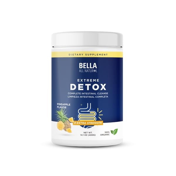 Bella All Natural Extreme Detox Powder (Pineapple) 11.29 Ounce (Pack of 1)