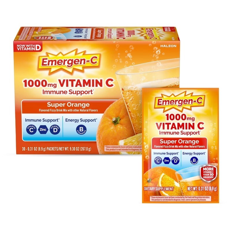 Emergen-C Vitamin C Drink Mix Powder Packets