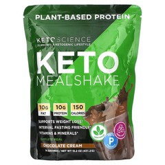 2 X Keto Science, Keto Mealshake, Chocolate Cream, 15.2 oz (431.2 g)