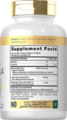 Lutein 20mg with Zeaxanthin, Bilbery, & Blueberry | 120 Softgels | by Carlyle
