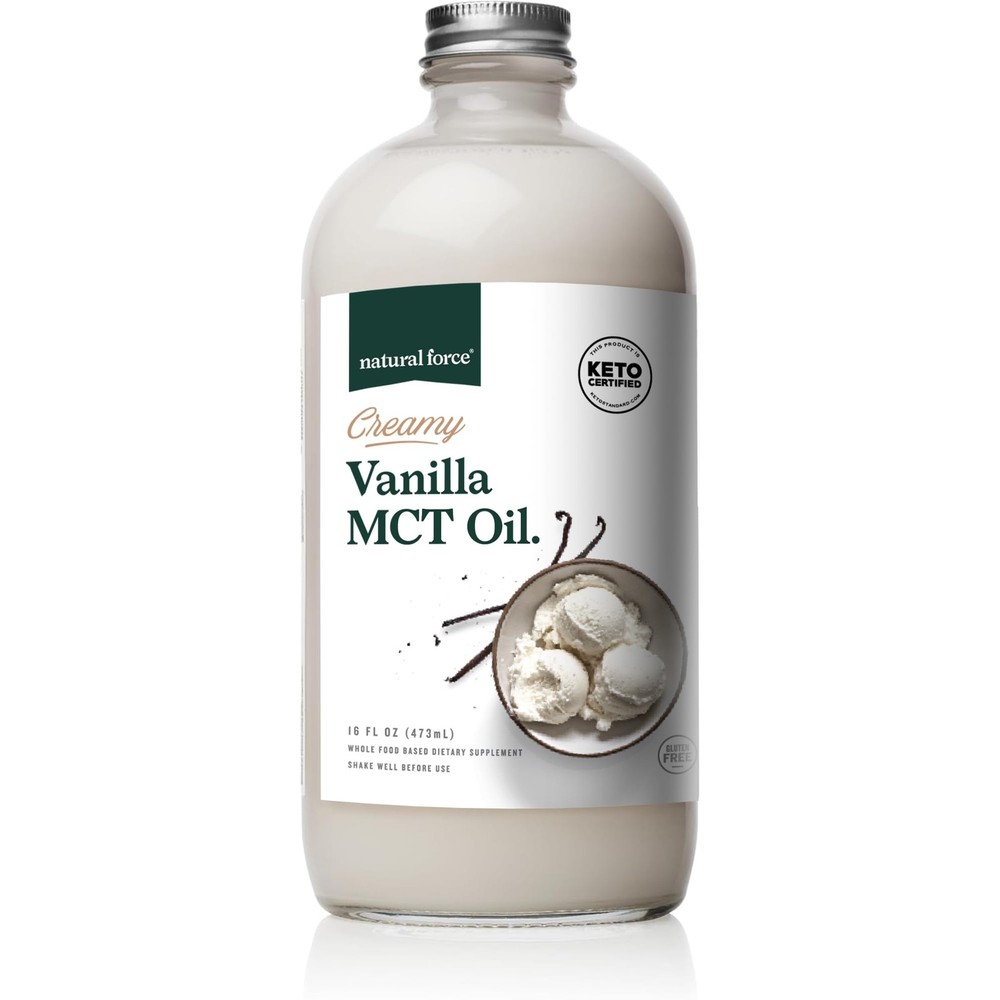 32oz Organic MCT Oil 100% Virgin Coconut Glass Bottle Keto Paleo Vegan Non-GMO