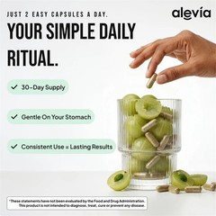 3x Alevia Organic Amla Capsules 1000mg Indian Gooseberry Antioxidant Supplement