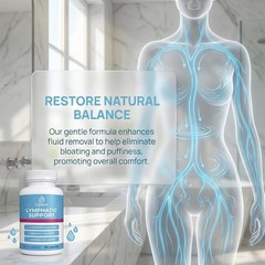 Lipera Lymphatic Support – 90 Capsules, Lymphatic Drainage Supplements for Fl…