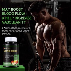 Nitric Oxide Booster Supplement Blood Pressure &Heart Health Support 60 Capsules