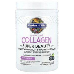 2 X Garden of Life, Grass Fed Collagen, Super Beauty, Blueberry Acai, 9.52 oz (