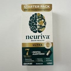 (1) Neuriva Ultra Brain Health Alertness 14 Capsules Starter Pack Exp. 6/2026