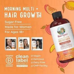 Mary Ruth’s Multivitamin + Hair Growth | 3 Pack | Peach Mango 15.22 oz brand…