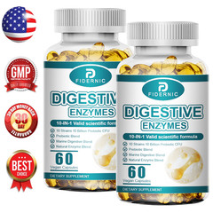 Digestive Enzymes Prebiotic Probiotics Gas, Constipation Bloating Relief