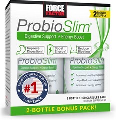 Force Factor ProbioSlim Probiotic Supplement Weight Loss – Unisex (120 Capsules)