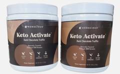 2 Pack KETO ACTIVATE Konscious DARK CHOCOLATE TRUFFLE Ketones BHB Diet Drink Mix