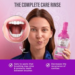 GuruNanda Anticavity Fluoride Mouthwash – Helps 16 Fl Oz (Pack of 2), Clear