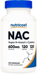 Non-GMO – Nutricost N-Acetyl L-Cysteine (NAC) 600mg, 120 Vegan Capsules