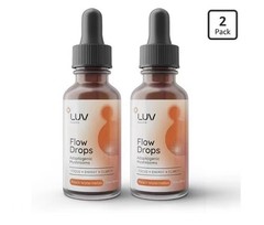 (2-Pack) LUV Wellness Flow Drops – Wellness LUV Flow Adaptogen Mushroom Blend Dr