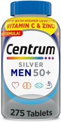 2 PACK Centrum Silver Complete Multivatamin 275 Tabs Men Over 50+ EXP 11/2026+