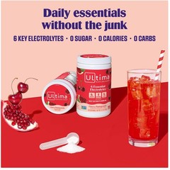Ultima Electrolytes Powder – Cherry Pomegranate, 90 Servings