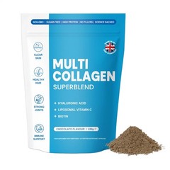 Elavate CHOCOLATE 220g Multi Collagen Superblend Elevate Sealed Collagen Powder