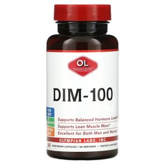 Olympian Labs Inc DIM-100 60 Vegetarian Capsules Allergen-Free, Vegetarian, GMP