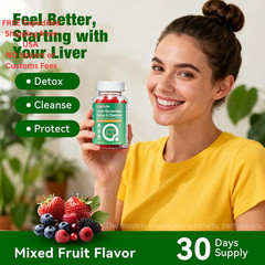 QualiLife Liver Cleanse Detox & Repair Gummies – 2000mg 60 Count (Pack of 1)
