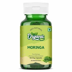 Organic Zing Moringa Oleifera Extract 800mg Capsules, 60 Veg Capsules. L963