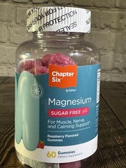 Magnesium Gummies Sugar Free Raspberry Muscle Nerve Muscle Nerve Calming Support