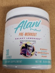 Alani Nu Pre Workout Galaxy Lemonade, Amino Energy Boost, Endurance