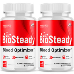 (2 Pack) Biosteady Advanced Support Blood Supplement Bio Steady 120 Capsules