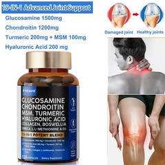 Glucosamine Chondroitin Turmeric MSM Triple Strength Joint Support 2800mg 120pcs
