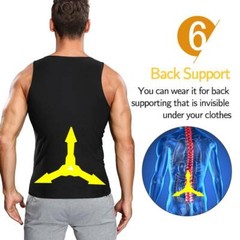 Women Men Sweat Shaper Slimming Polymer Sauna Vest Tank Top Shapewear Weightloss