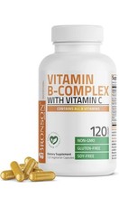 Bronson B-Complex with 120 Vegeterian Capsules Ct Brain Nervous System Support..