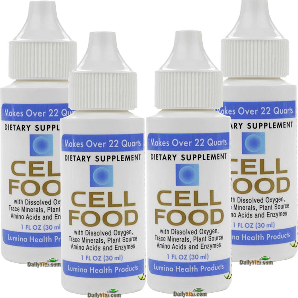 4 x Cellfood Liquid Concentrate 1 fl oz FRESH MADE IN USA FREE SHIPPING