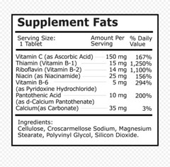 Vitamin B-Complex, Healthy Growth, Function of Organs, Brain, Heart
