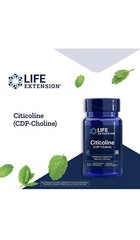 Life Extension, Citicoline (CDP-Choline) Supplement Pills for Brain 60 caps