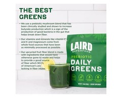 Laird Prebiotic Superfood Daily Greens – Value Size 14.8 oz (420 g) ($60 Value)