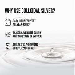 Sovereign Silver Immune Support, Colloidal 32 Fl Oz (Pack of 1), Brown