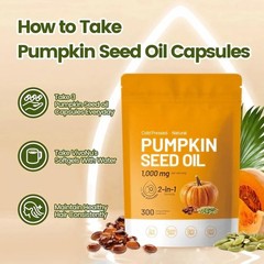 Pumpkin Seed Oil 1000mg Saw Palmetto 300 Softgels Prostate Hair Diet
