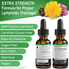 1oz Herbal Lymph Node Detox Drops – Organic Lymphatic Support Supplement