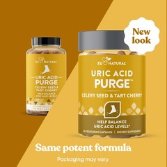 Eu Natural Purge Uric Acid Flush – Eat & Drink 60 Count (Pack of 2), Clear