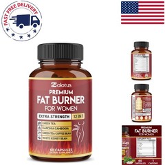 Weight Loss Pills – 60 Count Fat Burners with Green Tea Extract