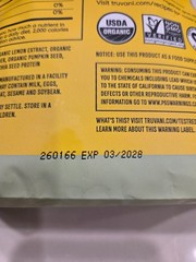 Truvani Vegan Pea Protein Powder | Lemon Cookie | 20g Organic Plant Based Protei