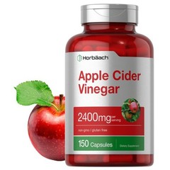 Horbäach Apple Cider Vinegar Capsules 2400mg | 150 Count | Non-GMO & Gluten Free