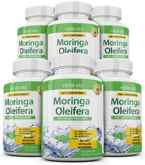 Moringa Oleifera Leaf Organic Herbal Extract 360 Caps 6 Bottles Powder 10000mg