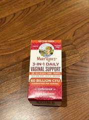 MARYRUTH’S 3-IN-1 DAILY VAGINAL SUPPORT 60 BILLION CFU POWDER .5 oz EXP 3/2025